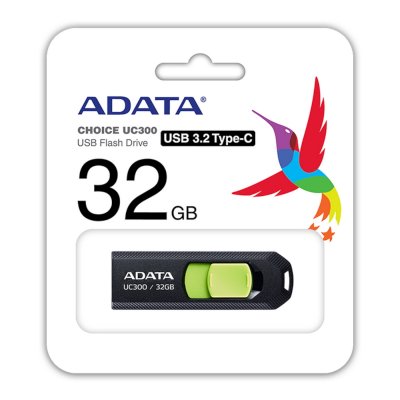 флешка A-Data 32GB UC300 Black-Green