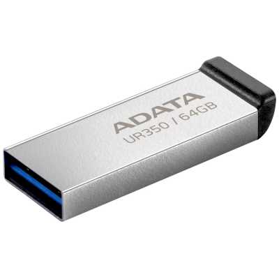 флешка A-Data 64GB UR350 Silver-Black