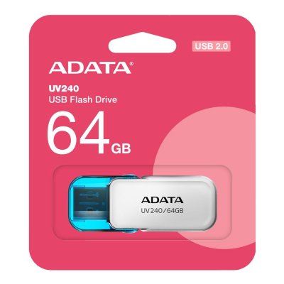 флешка A-Data 64GB UV240 White
