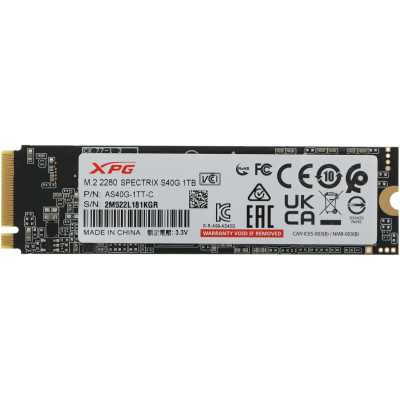 SSD диск ADATA XPG Spectrix S40G RGB 1Tb AS40G-1TT-C