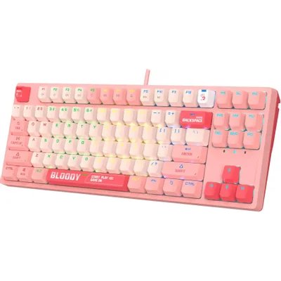 клавиатура A4Tech Bloody S87 Energy Pink