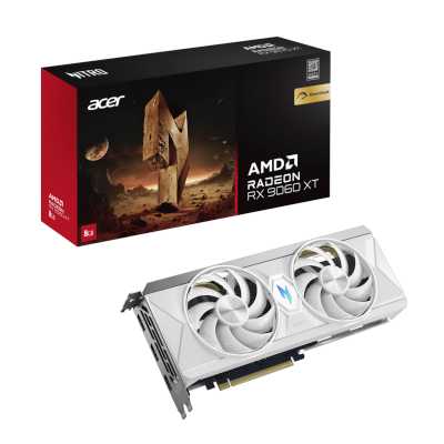 Acer AMD Radeon RX 9060 XT Nitro White OC 8GB DP.Z4UWW.P02