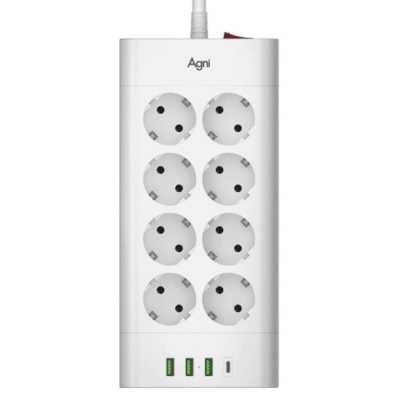 сетевой фильтр AGNI TP-FA4U8E-C-2m-white