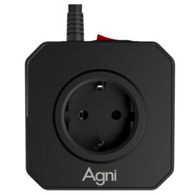 сетевой фильтр AGNI TP-VE4U5E-3m-black