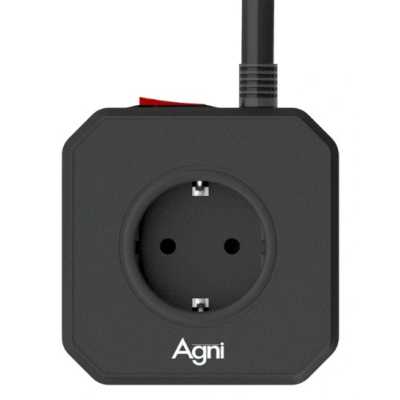сетевой фильтр AGNI TP-VE4U5E-C-3m-black