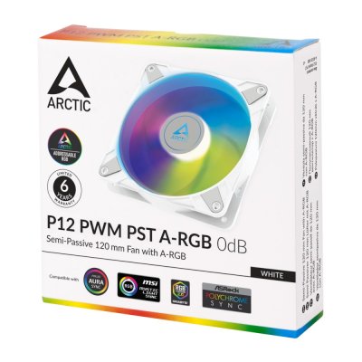 Arctic P12 PWM PST A-RGB White