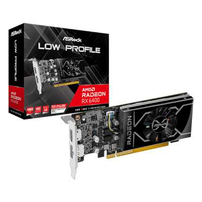 ASRock AMD Radeon RX 6400 Low Profile 4GB