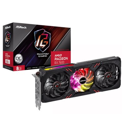 ASRock AMD Radeon RX 7600 Phantom Gaming 8G OC