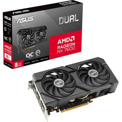 ASUS AMD Radeon RX 7600 8Gb DUAL-RX7600-O8G-EVO