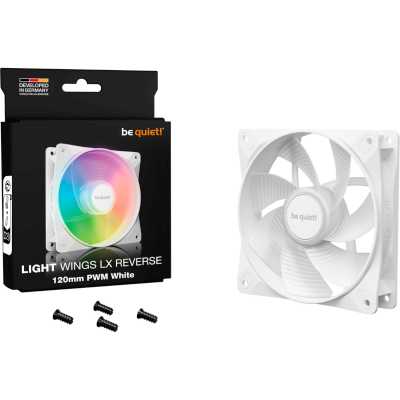 Be Quiet Light Wings LX 120mm PWM Reverse White