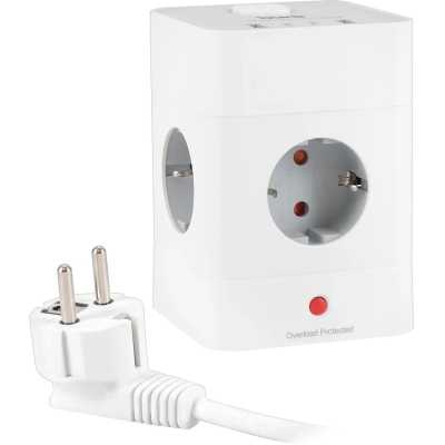 сетевой удлинитель Buro BU-PTE4.1UC-W