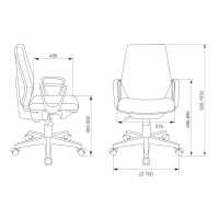 стул Бюрократ CH-W545/GRAFIT