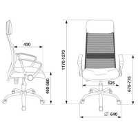офисное кресло Бюрократ KB-6N/SL/B/402-BG