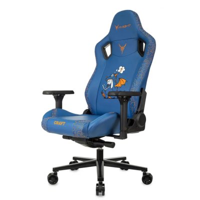 игровое кресло Бюрократ Knight Craft Dragon Blue
