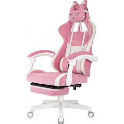 игровое кресло Бюрократ KNIGHT KITTY/F W PNK