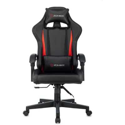 игровое кресло Бюрократ ZOMBIE Game Tetra Black/Red