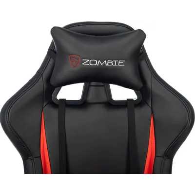 игровое кресло Бюрократ ZOMBIE Game Tetra Black/Red