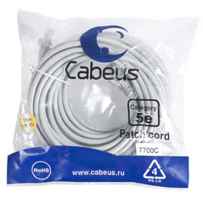 Cabeus PC-UTP-RJ45-CAT.5E-15M