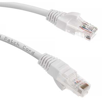 патч-корд Cabeus PC-UTP-RJ45-CAT.5E-1M-WH-LSZH