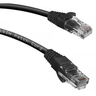 патч-корд Cabeus PC-UTP-RJ45-CAT.5E-2M-BK-LSZH