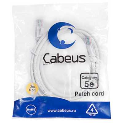 Cabeus PC-UTP-RJ45-CAT.5E-2M-WH-LSZH