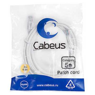 Cabeus PC-UTP-RJ45-CAT.5E-2M-WH