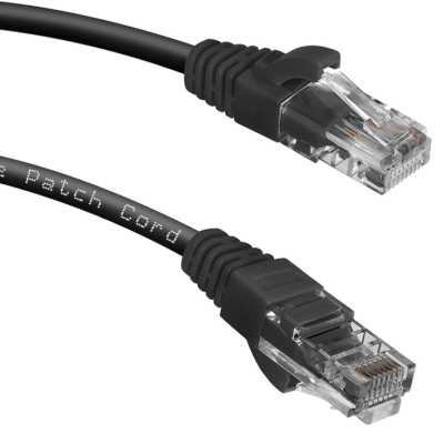 патч-корд Cabeus PC-UTP-RJ45-CAT.5E-3M-BK