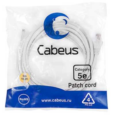 Cabeus PC-UTP-RJ45-CAT.5E-5M-WH