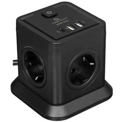 сетевой фильтр Cablexpert Tower TWR-4-CU2-B-2