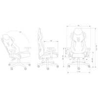 игровое кресло Cactus CS-CHR-090BL