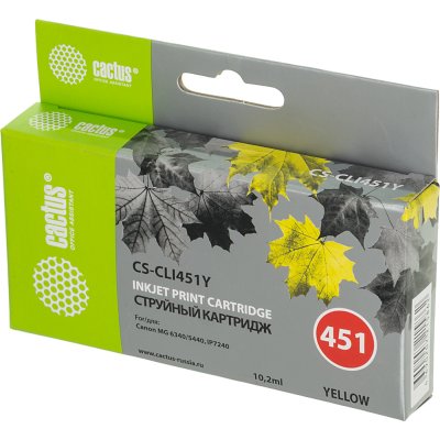 картридж Cactus CS-CLI451Y