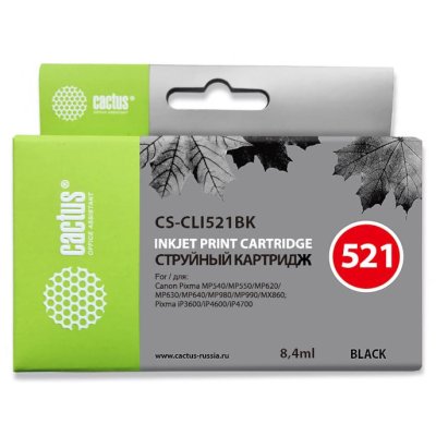 картридж Cactus CS-CLI521BK