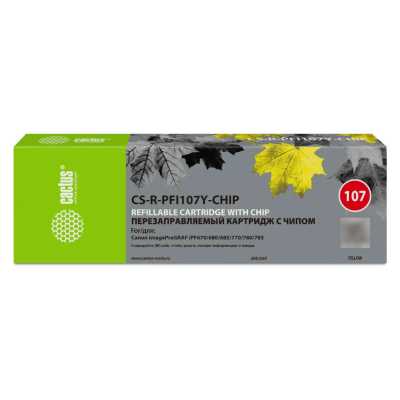 картридж Cactus CS-R-PFI107Y-CHIP