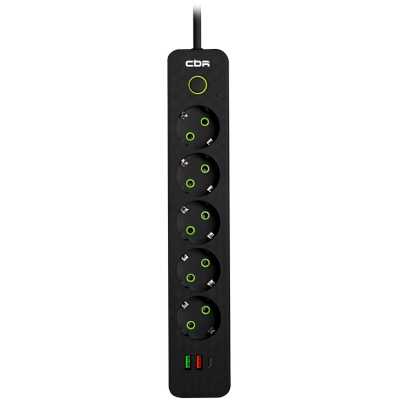 сетевой фильтр CBR CSF SP-5-2A1C-018M-B Black