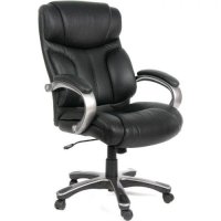 офисное кресло Chairman 435 Black кожа
