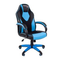 игровое кресло Chairman Game 17 Black-Blue 7024559
