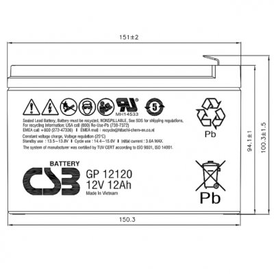 CSB GP12120 F2