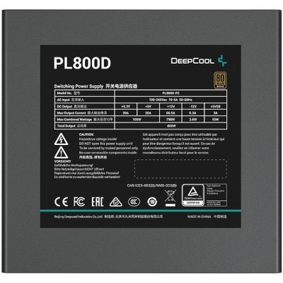 блок питания Deepcool 800W PL800D R-PL800D-FC0B-EU