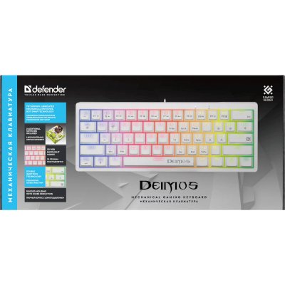 клавиатура Defender Deimos GK-303 White