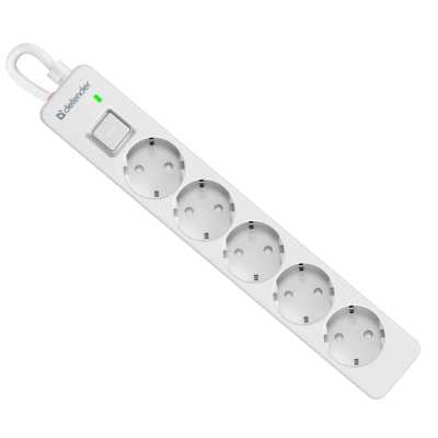 сетевой фильтр Defender DFS 133 White