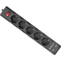 сетевой фильтр Defender DFS 753 Black