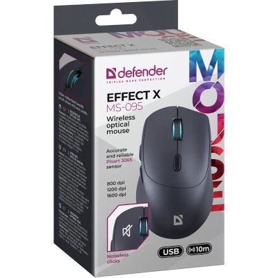 мышь Defender Effect X MS-095 Black