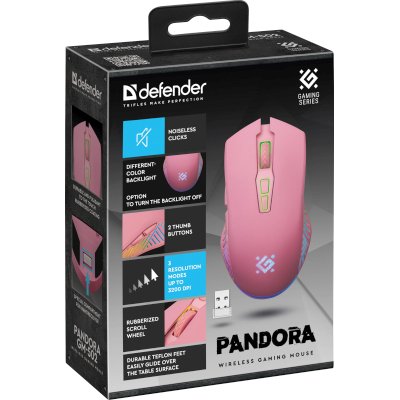 мышь Defender Pandora GM-502 Pink