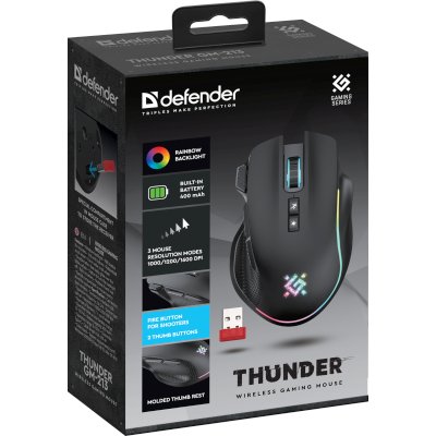 мышь Defender Thunder GM-213 Black
