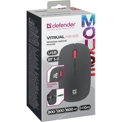 мышь Defender Vitrual MB-635 Black
