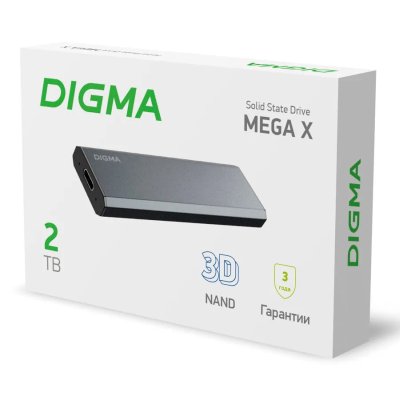 SSD диск Digma Mega X 2Tb DGSM8002T1MGG