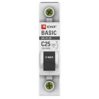 EKF ВА 47-29 1P (C) 4.5kA 25 А mcb4729-1-25C