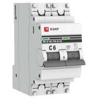 EKF ВА 47-63 2P (C) 4.5kA 6 А mcb4763-2-06C-pro