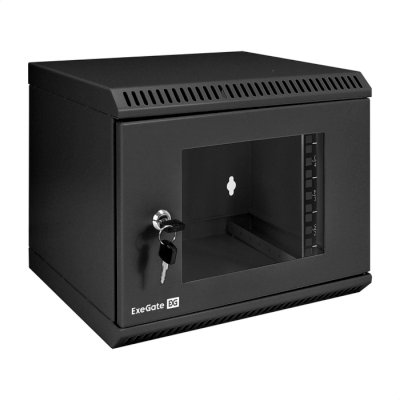 телекоммуникационный шкаф ExeGate EC-WM-6U.280.G.BLACK EX298624RUS