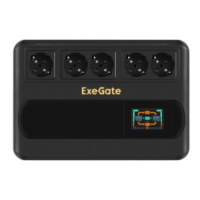 ИБП ExeGate Neo Smart BU-1000.LCD.AVR.5SH EX295686RUS